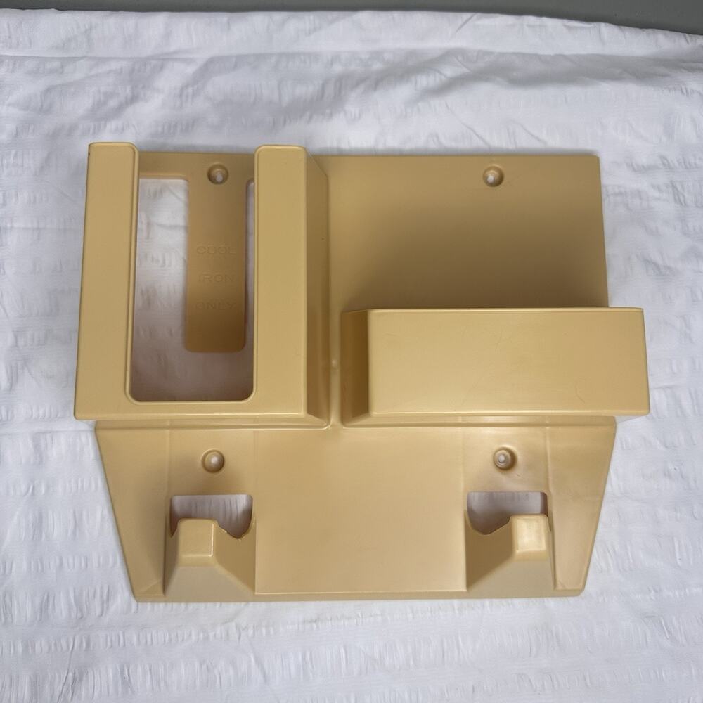 Rubbermaid Iron Storage Harvest Gold Organizer Wall Mount 80’s Retro Vintage
